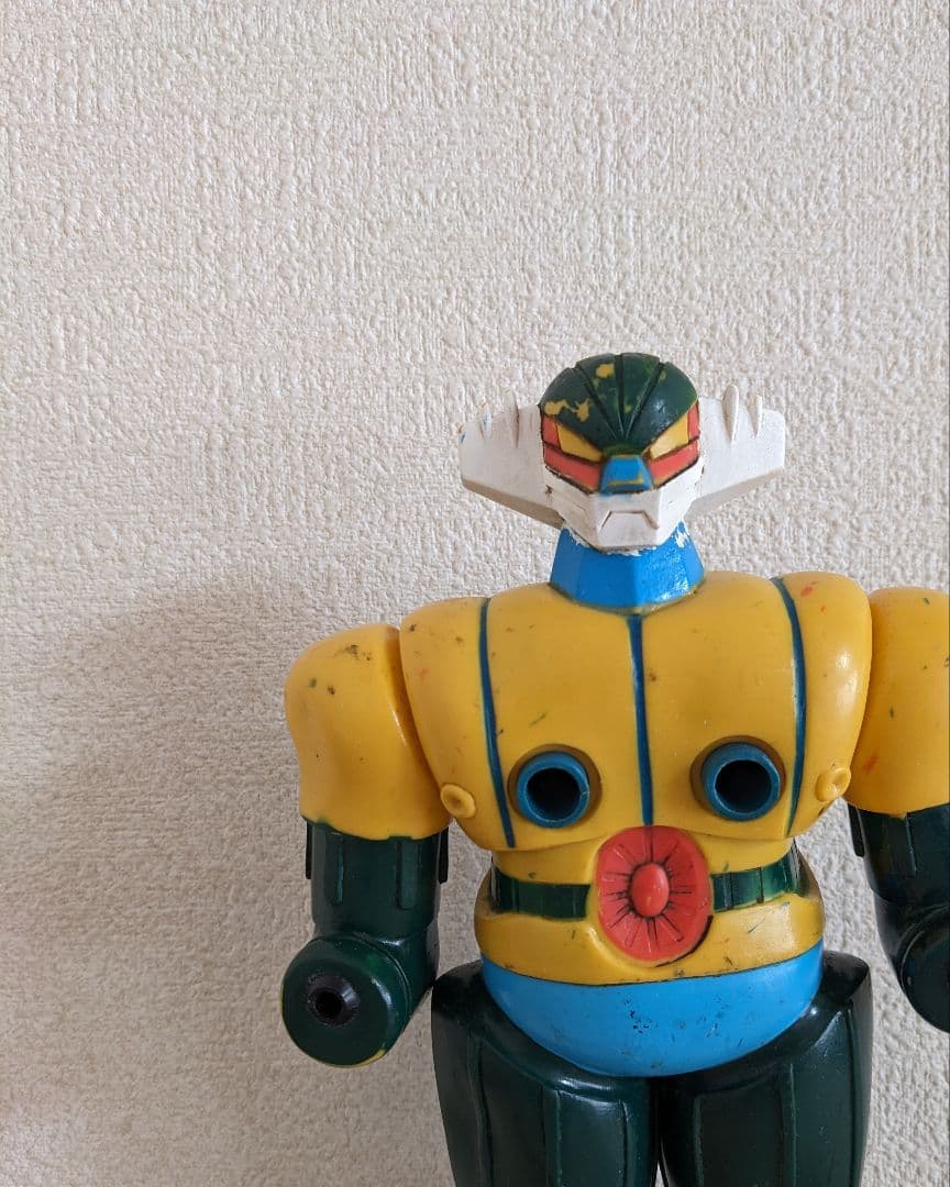 ゅ*ず様 【ジャンク】旧タカラ 鋼鉄ジーグ ひみつ武器付 当時物 ソフビ ダイナ