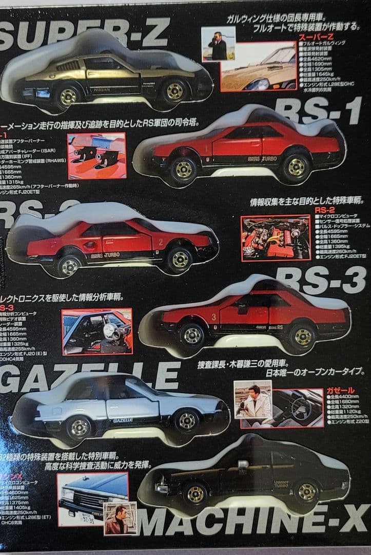 【送料無料】未使用！6台セット 西部警察 刑事ドラマ ミニカー 「 トミカ 」