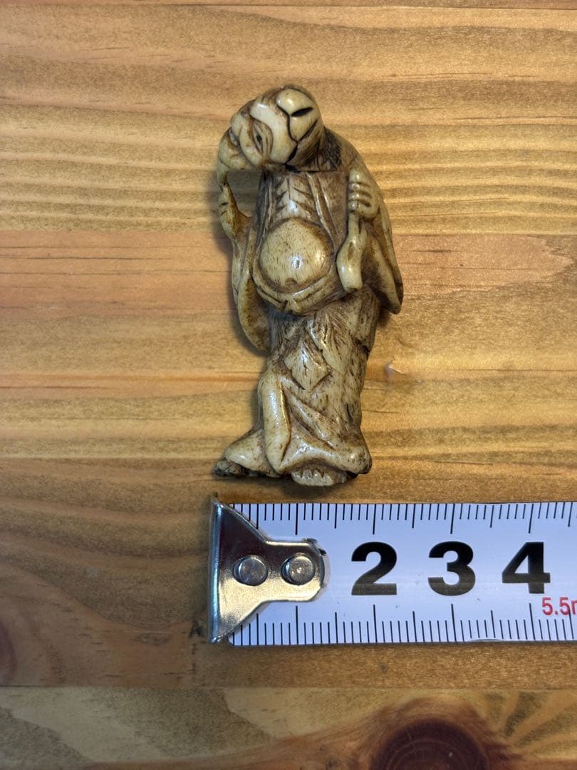 【希少】江戸時代〜明治時代　根付 仙人　アンティーク　印籠