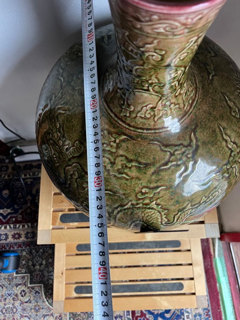 中国古美術　花瓶　在銘 大明宣德年製