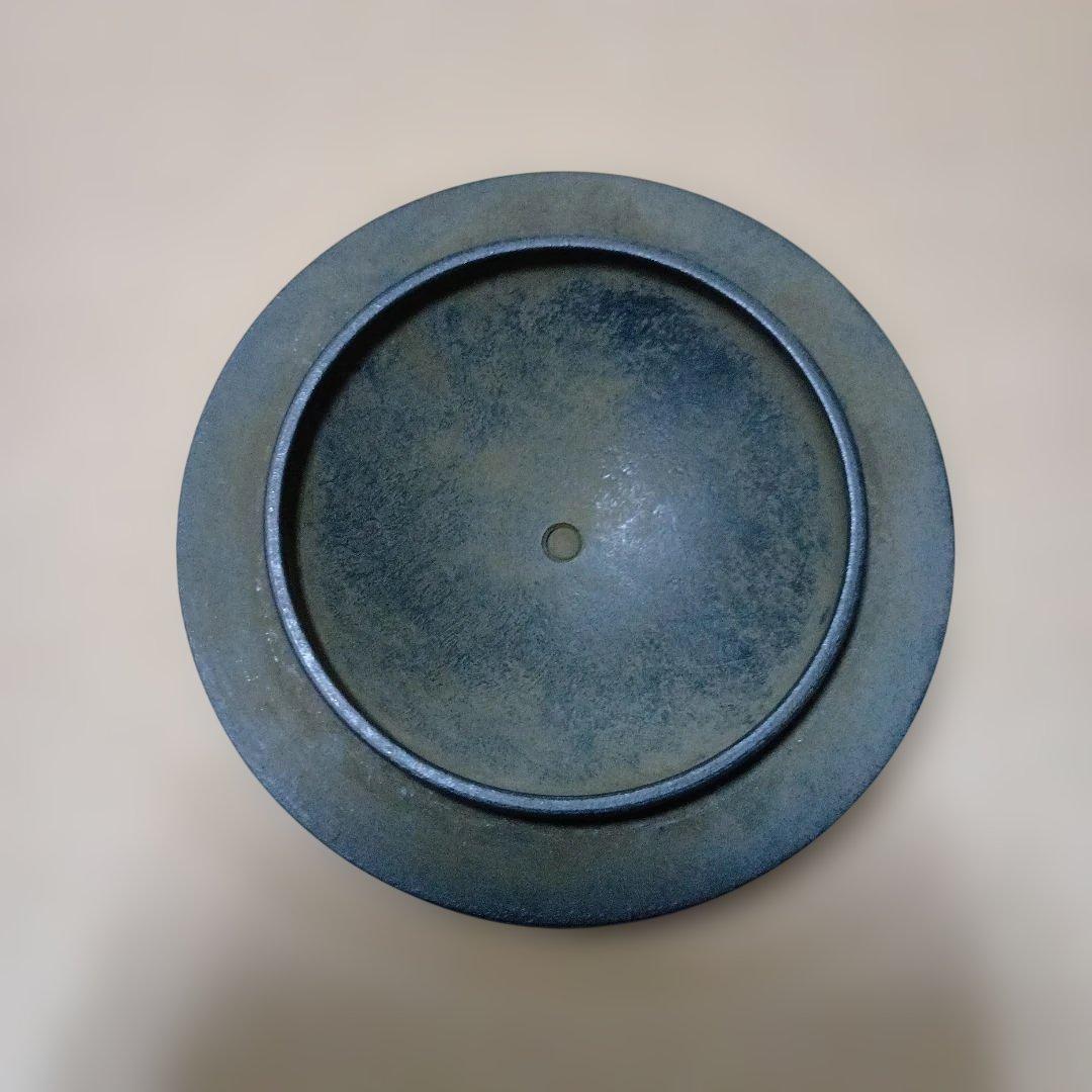 茶道具　唐銅経筒花入