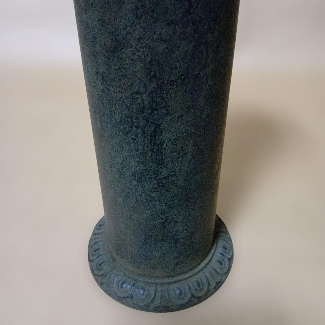 茶道具　唐銅経筒花入