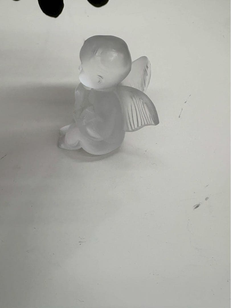 Lalique ラリック クリスタル 天使 置物 3体セット 中古品