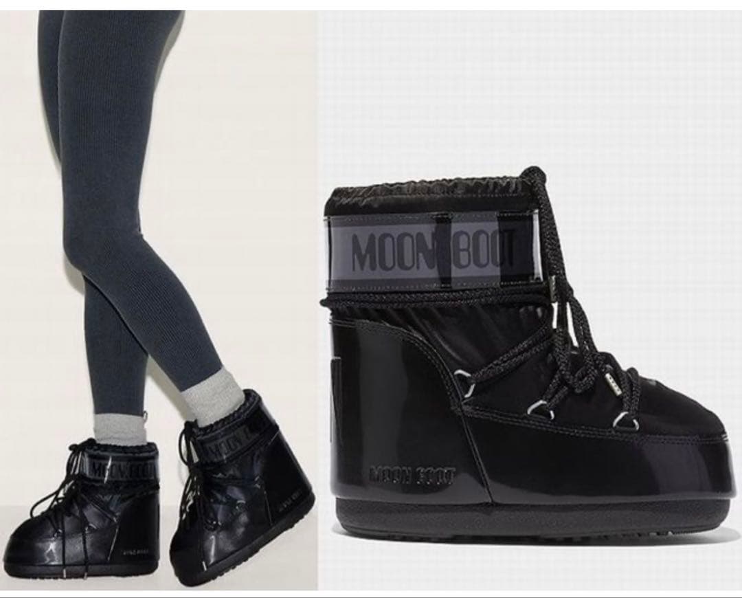 新品 MOON BOOT ムーンブーツ ICON LOW スノーブーツ ブラック