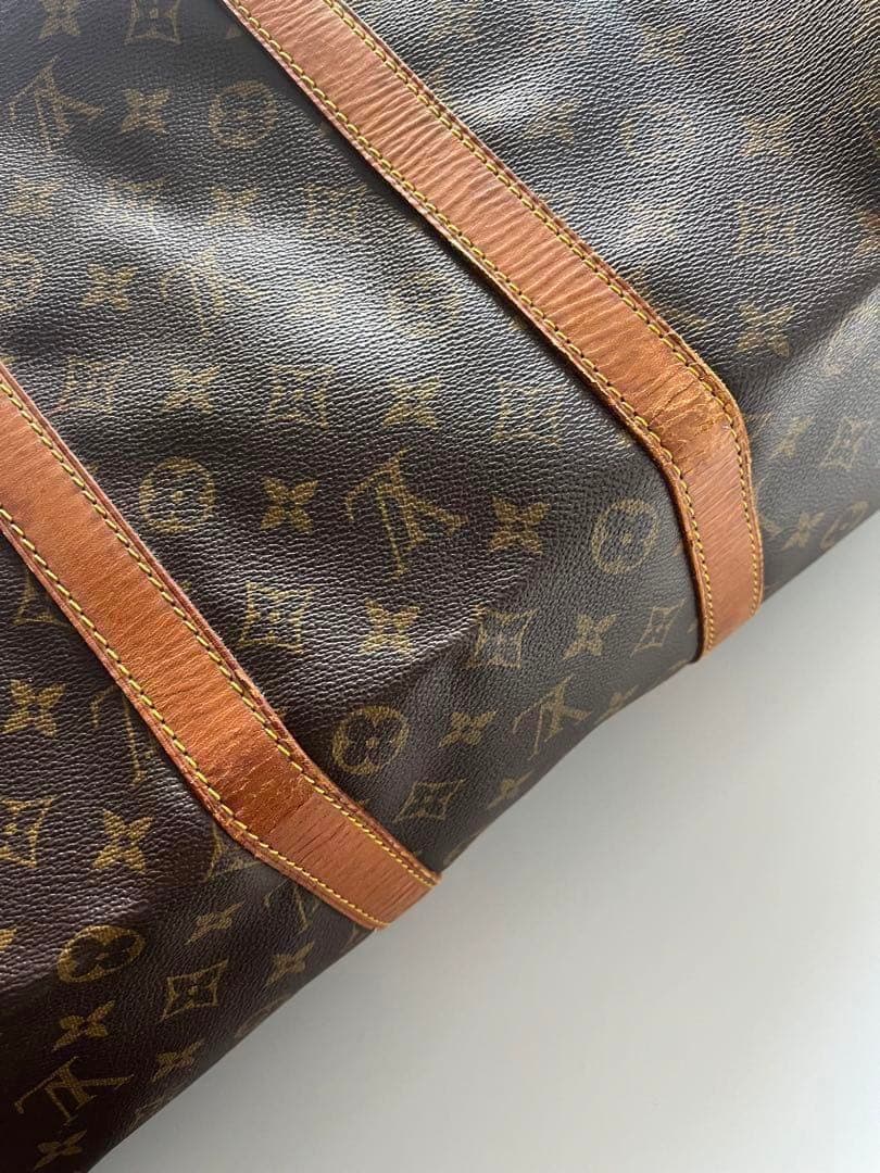 ルイヴィトン　旅行カバン　ボストンバック　キーポル　モノグラム　レトロ　総柄