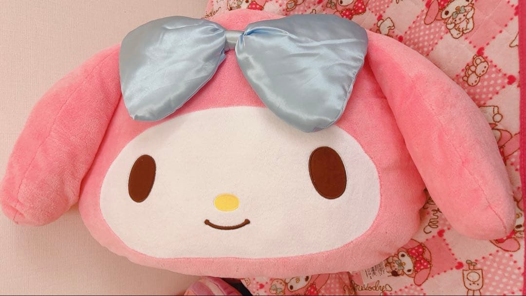 マイメロ　ビッグフェイスクッション