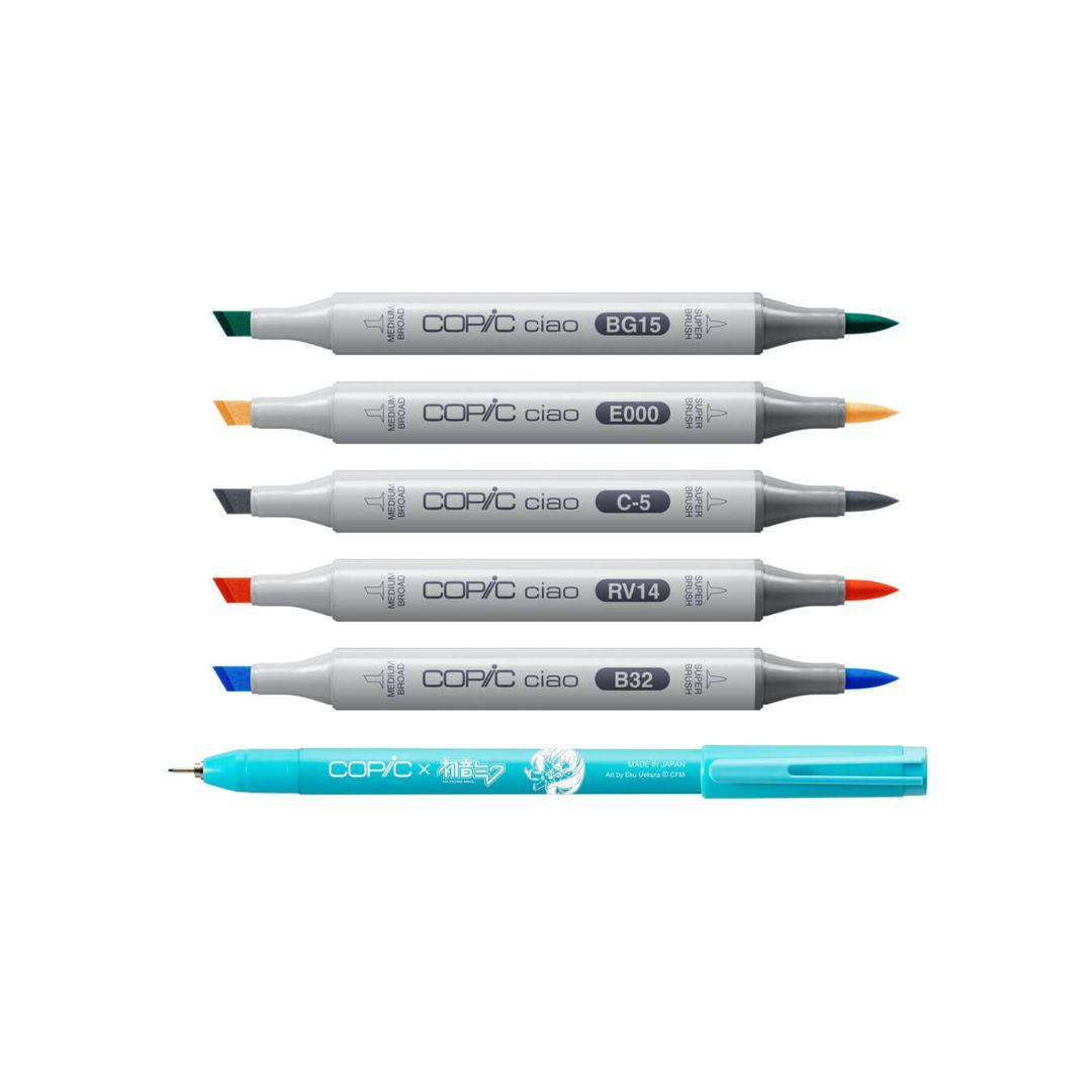 コピック チャオ 初音ミク 限定 セット ターコイズ ぬりえ ステッカー グッズ