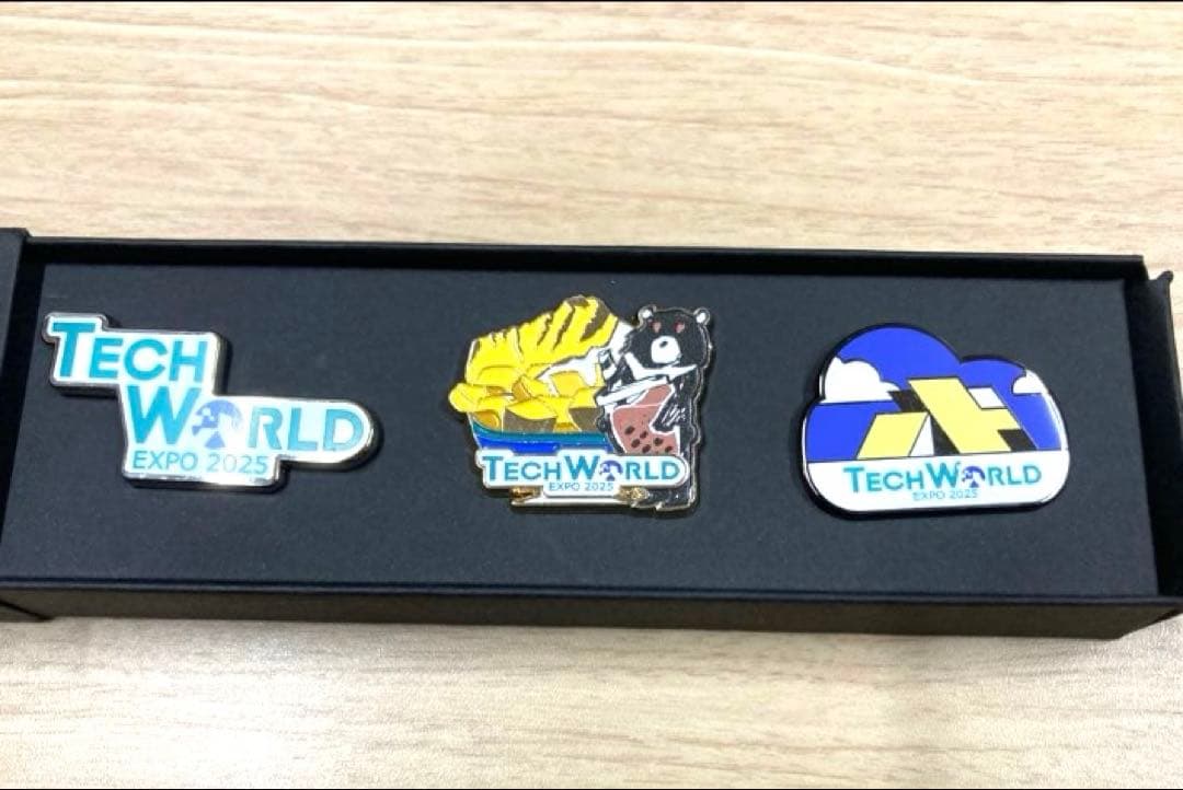 【非売品 希少】TECH WORLD EXPO 2025 ピンバッジ 3点セット