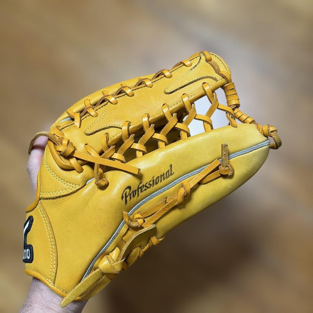 ミズノ プロフェッショナル 一般軟式 グローブ グラブ イチロー 外野用 美品