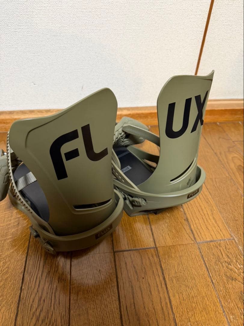 FLUX スノーボードビンディング オリーブ　L