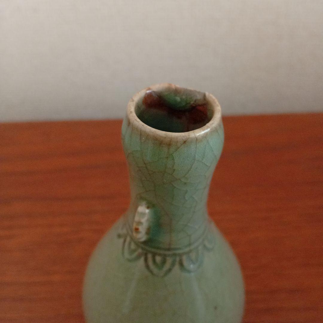 青磁　徳利　（古唐津、李朝、高麗）