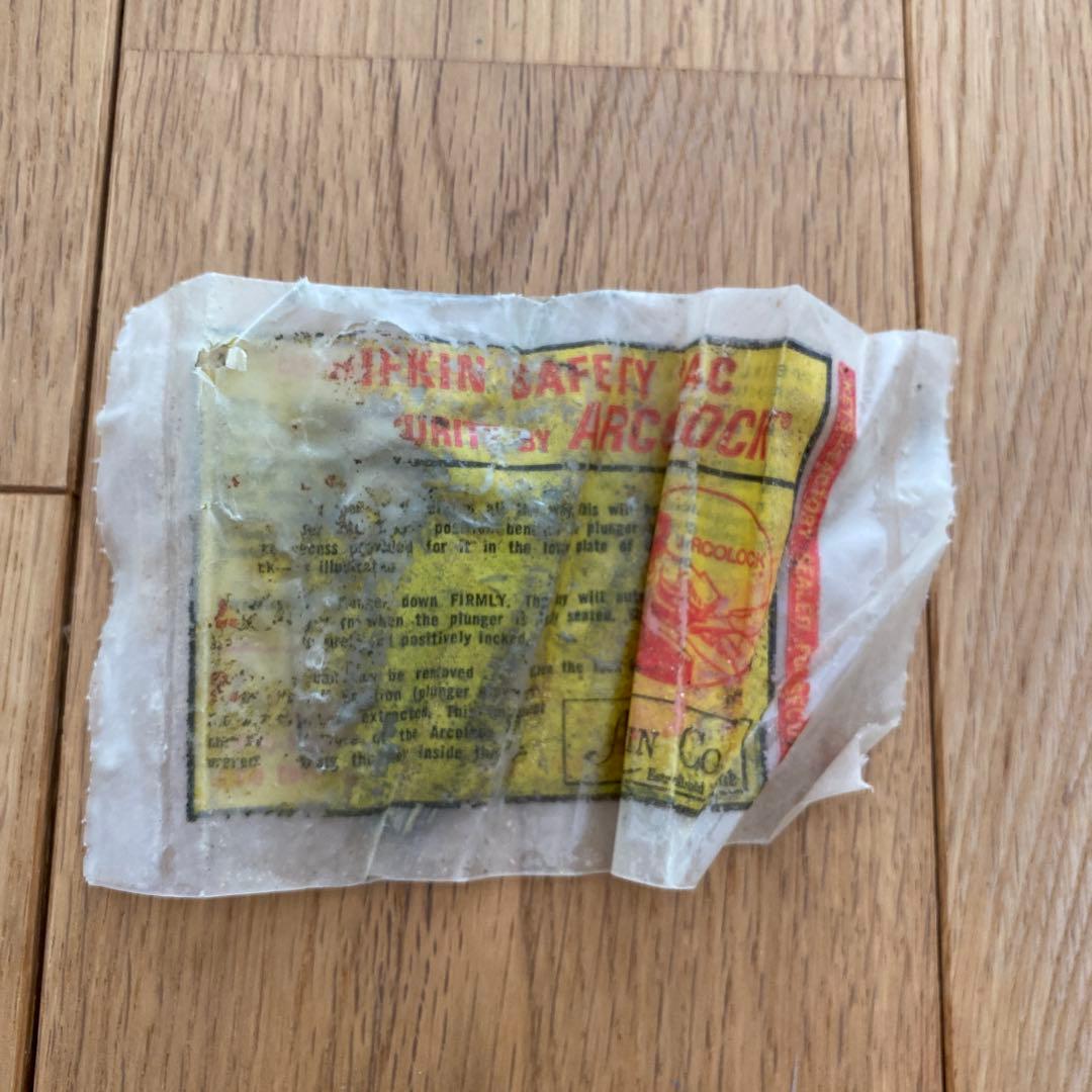 ビンテージ　マネーバッグ　バンクバッグ　鍵つき