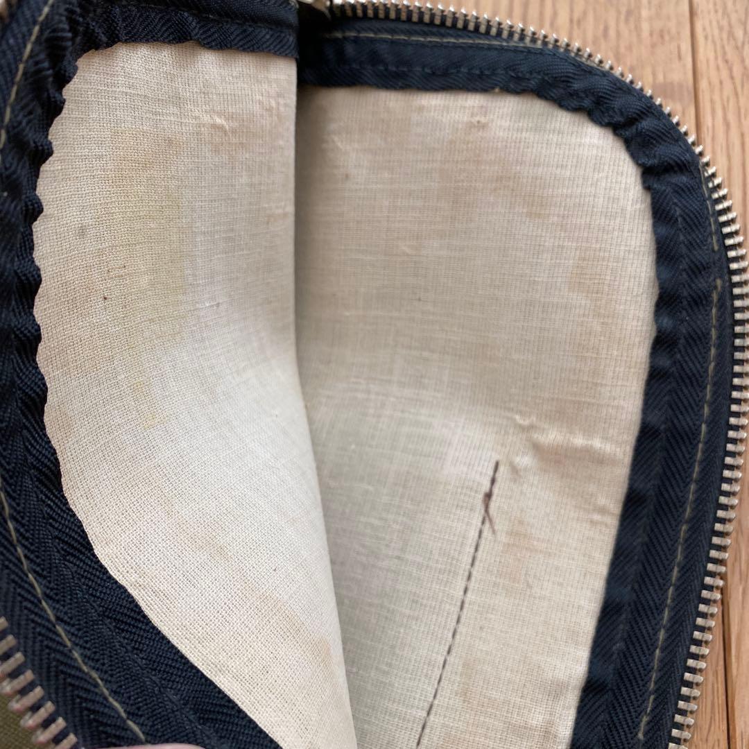 ビンテージ　マネーバッグ　バンクバッグ　鍵つき