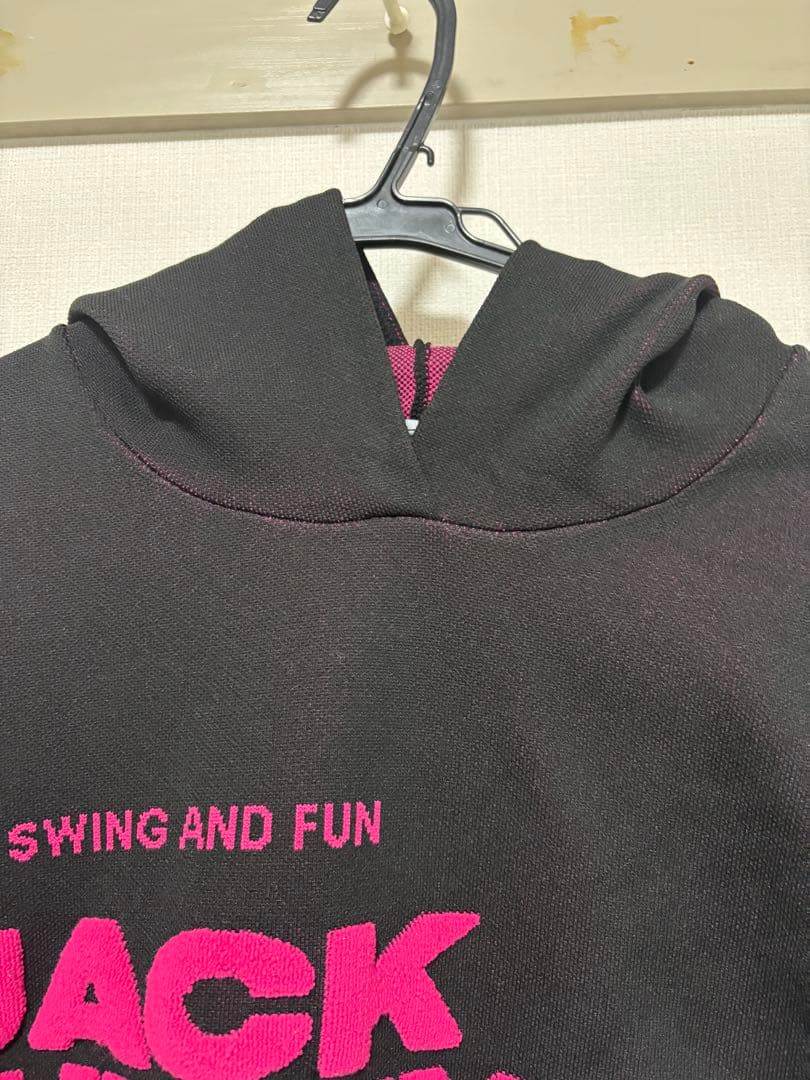 JACK BUNNY フード付きブラック/ピンク