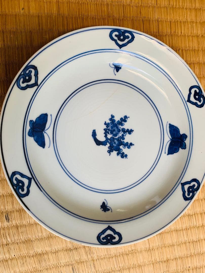中国清時代染付(青花)のお皿