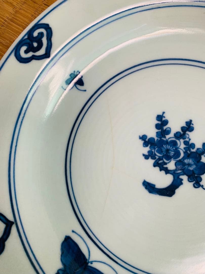 中国清時代染付(青花)のお皿