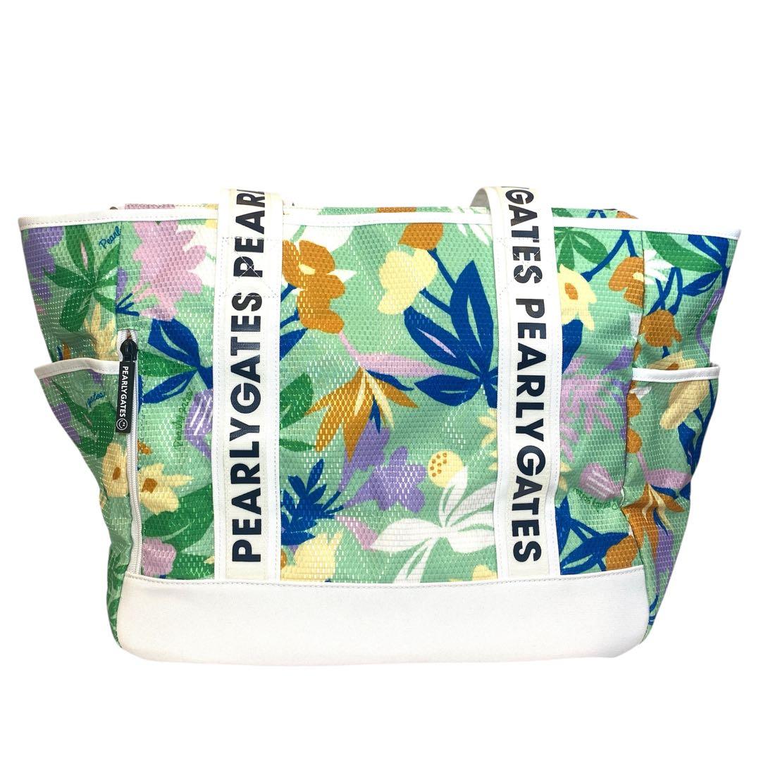 【未使用】PEARLY GATES ボタニカル柄 ロッカーBAG