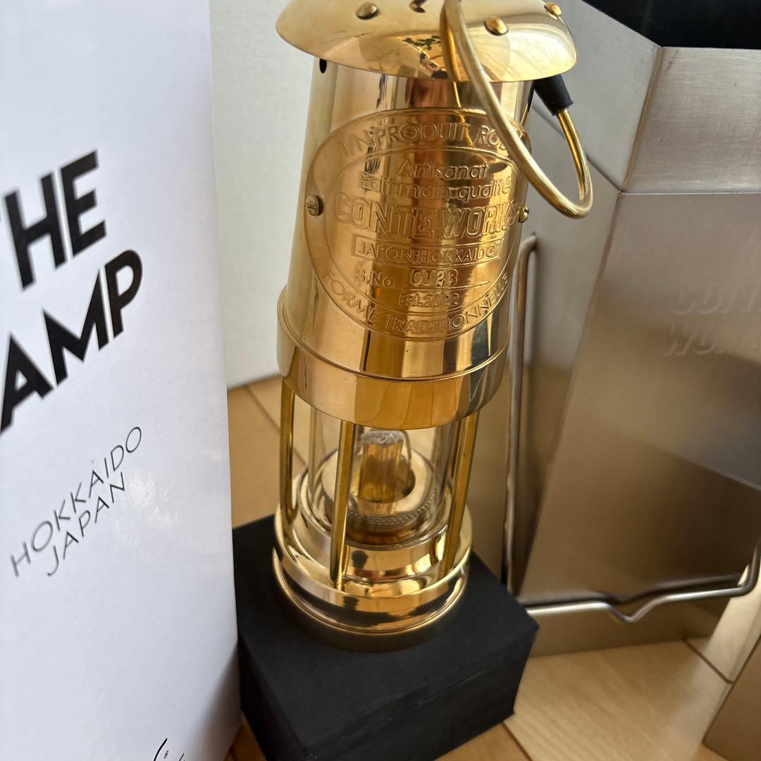 新品未使用　マイナーズランプ　マイナーズランタンシリアルナンバー入　真鍮製