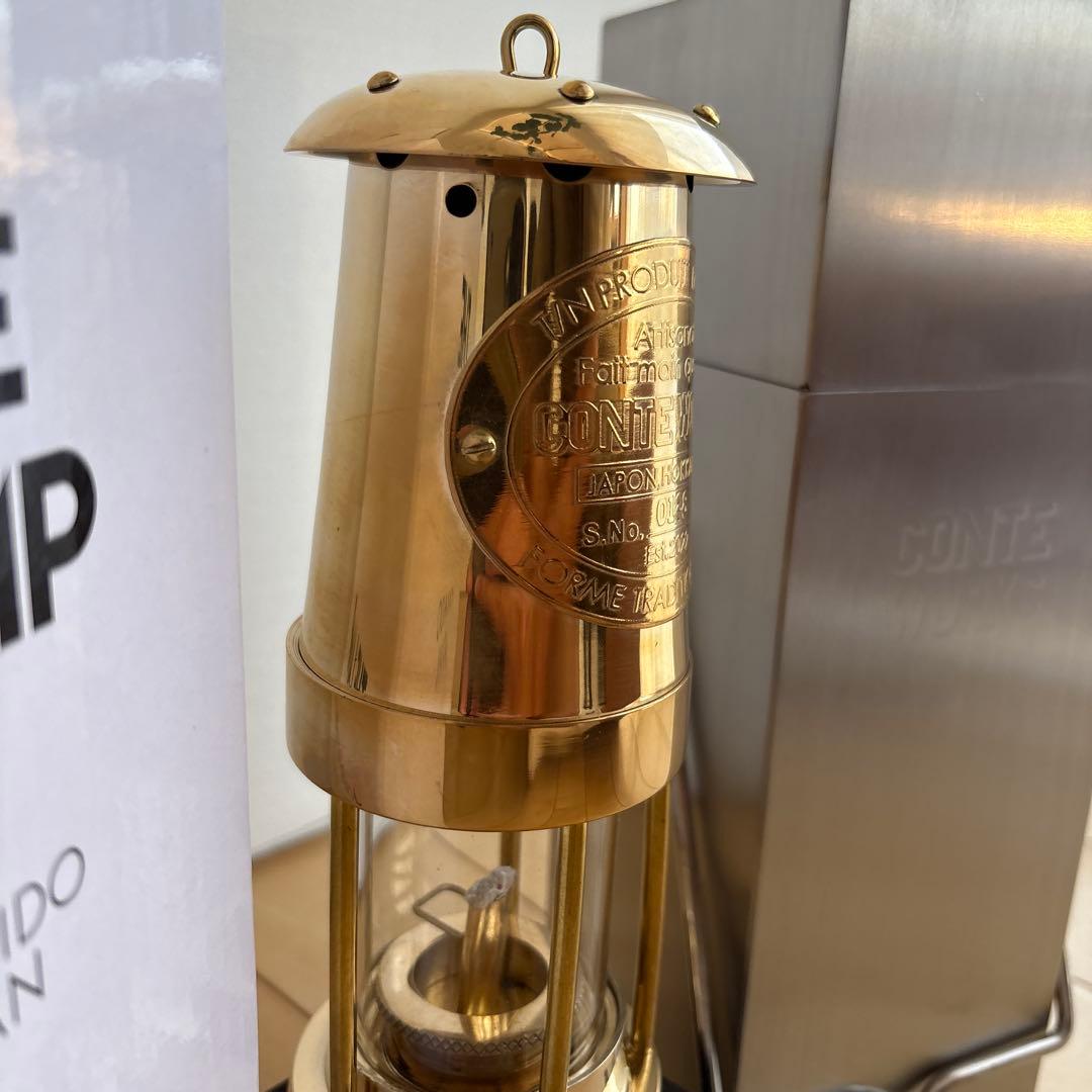 新品未使用　マイナーズランプ　マイナーズランタンシリアルナンバー入　真鍮製