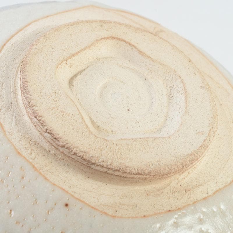 茶道具　人間国宝　荒川豊蔵作　志野茶碗　共箱　V　9572