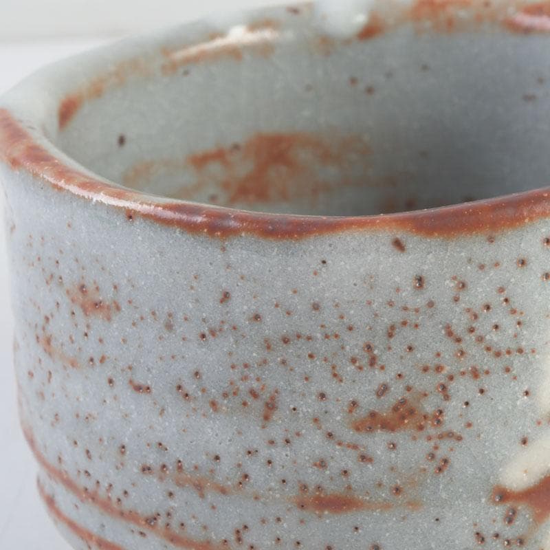 茶道具　人間国宝　荒川豊蔵作　志野茶碗　共箱　V　9572