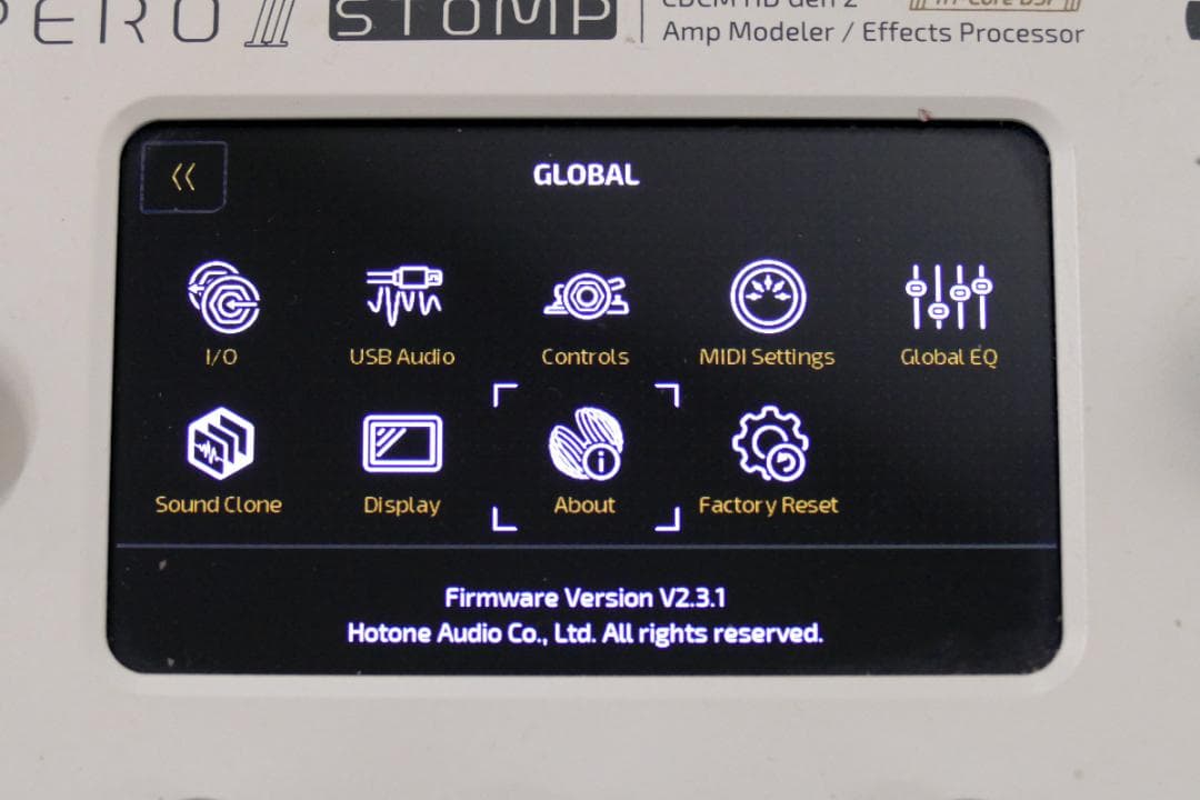 HOTONE AMPERO Ⅱ STOMP 【ファームウェアアップデート済み】