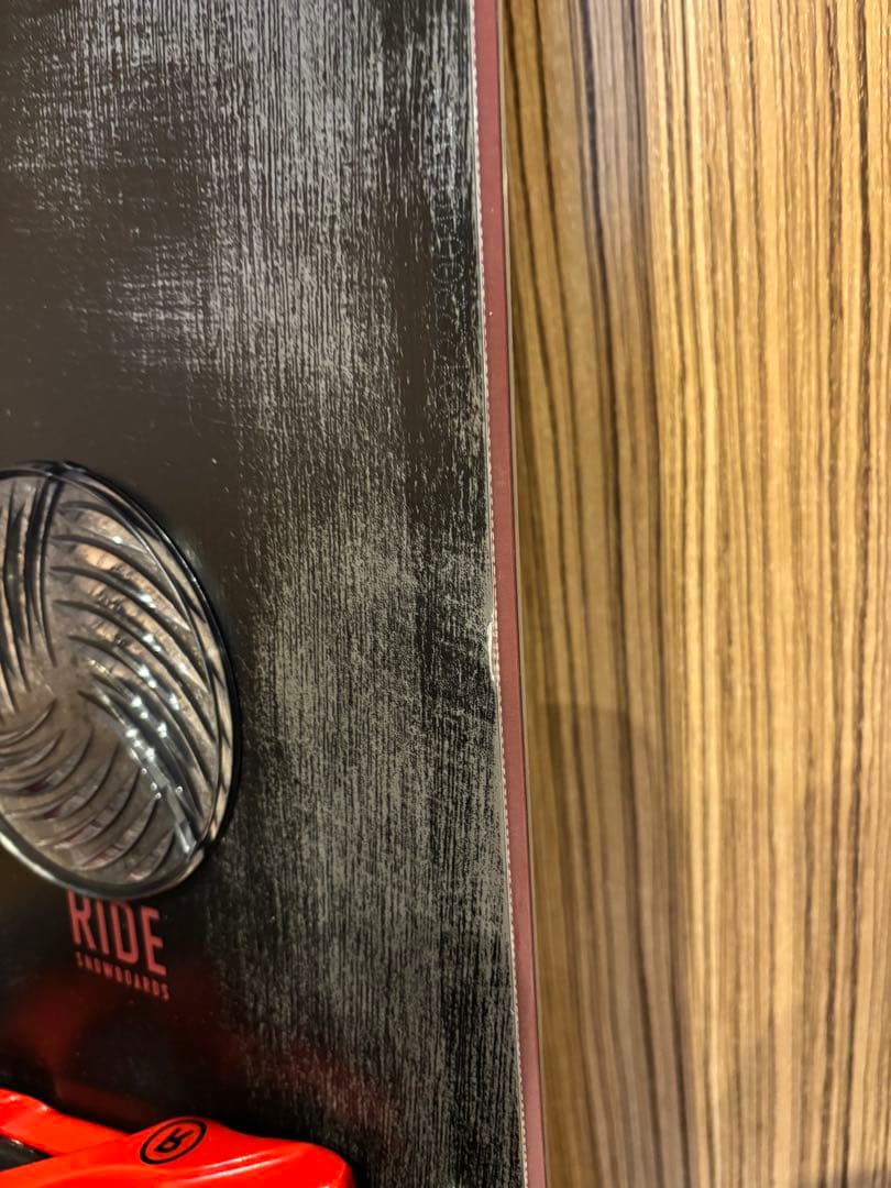 スノーボードセット　RIDE AGENDA &KX ブラック/レッド