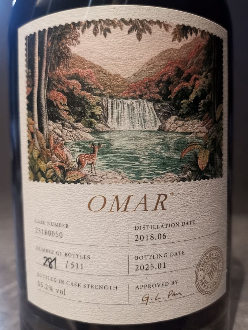 【限定511本】OMARシングルカスク シェリーカスク 2018蒸留 55.2%