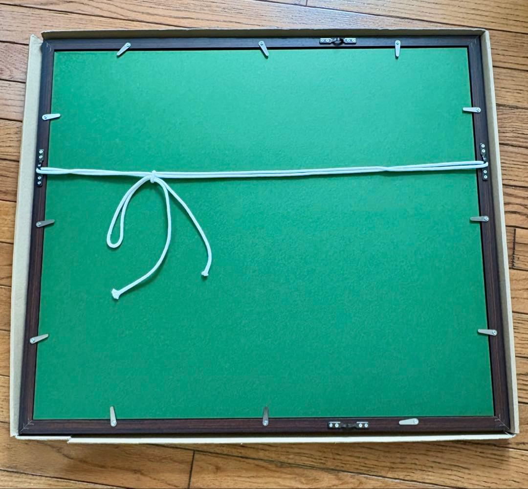 新品未使用　本格的中国画　水彩画 草花 額縁付き