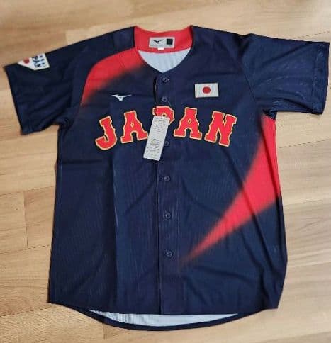 ミズノ公式 侍ジャパン レプリカユニフォーム無地(背番号無) ビジタータイプ L