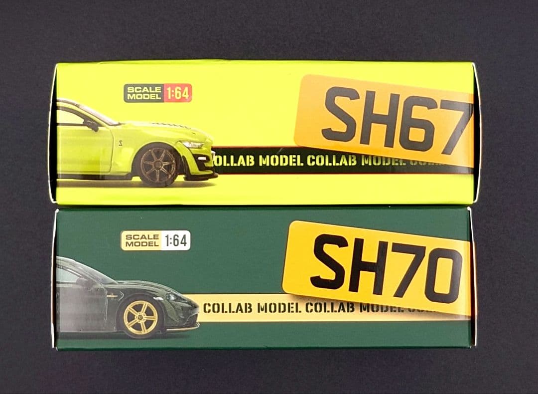 MINI GT Ford Mustang&Porsche Taycan2台セット