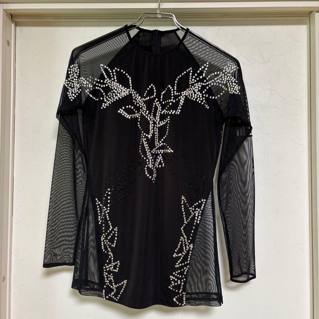 Million ブラック ダンス　メンズラテンシャツ