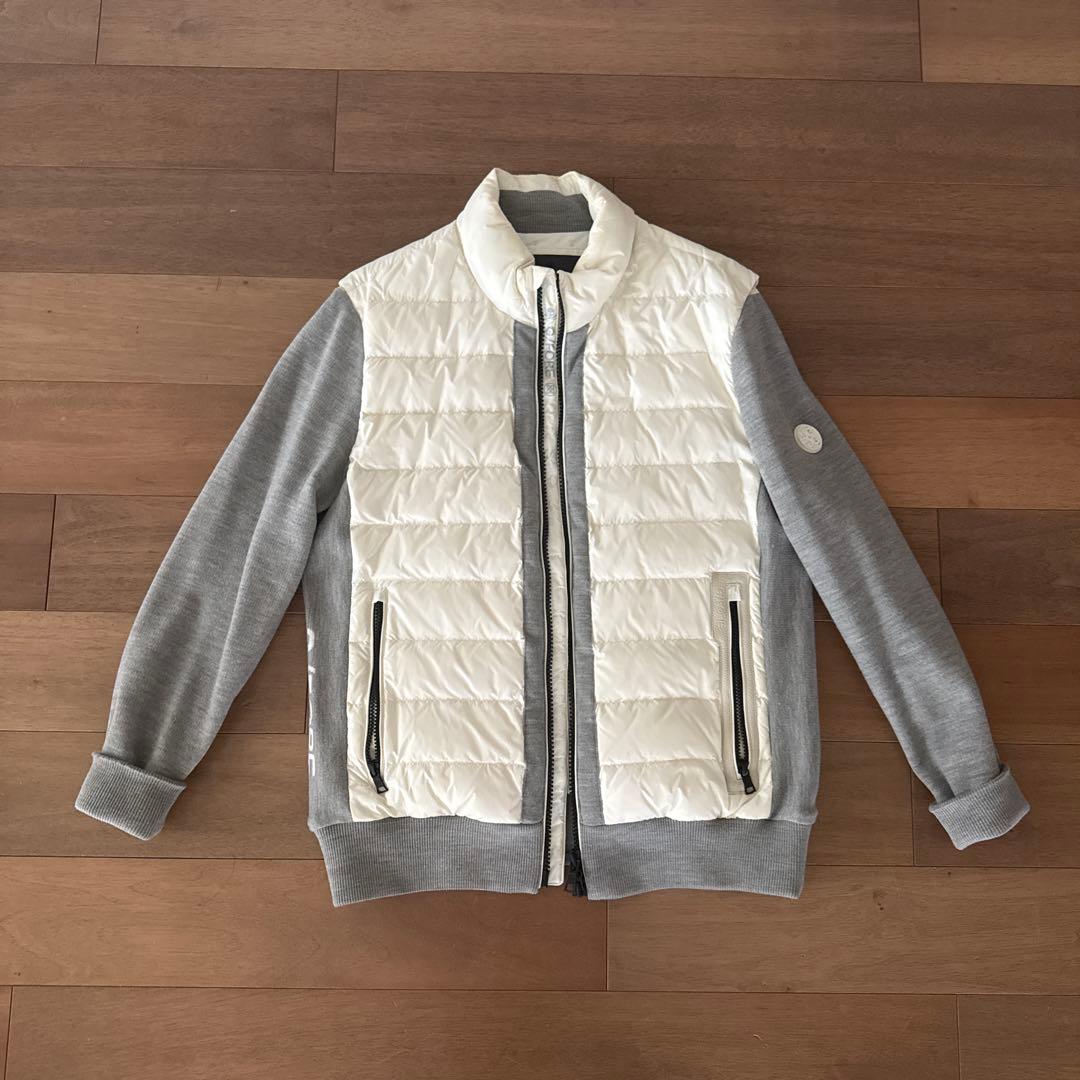 ジーフォア　ホワイト・グレー ダウンジャケット