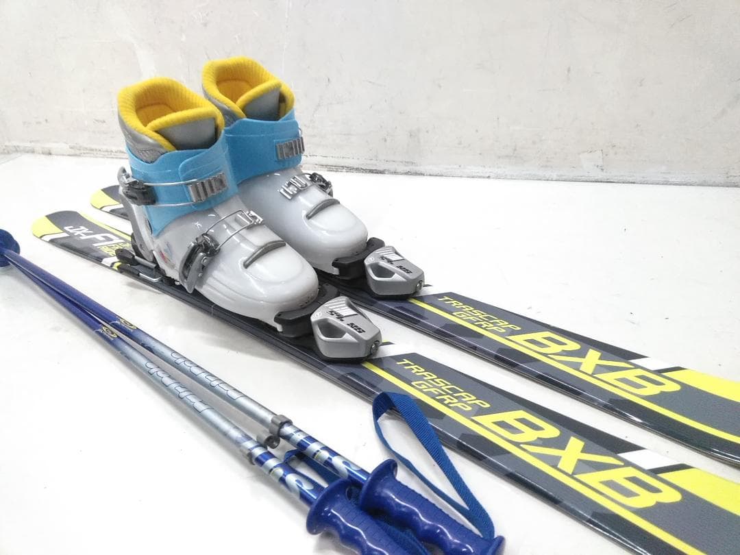 ジュニアスキー4点セット 板 B×B 118cm ブーツ マックガー 23cm