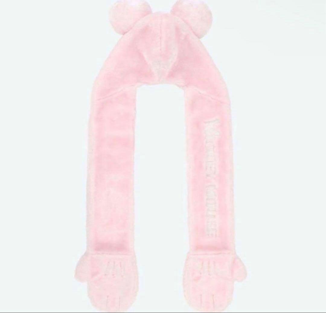 ディズニーミニー マフラーキャップ ピンク