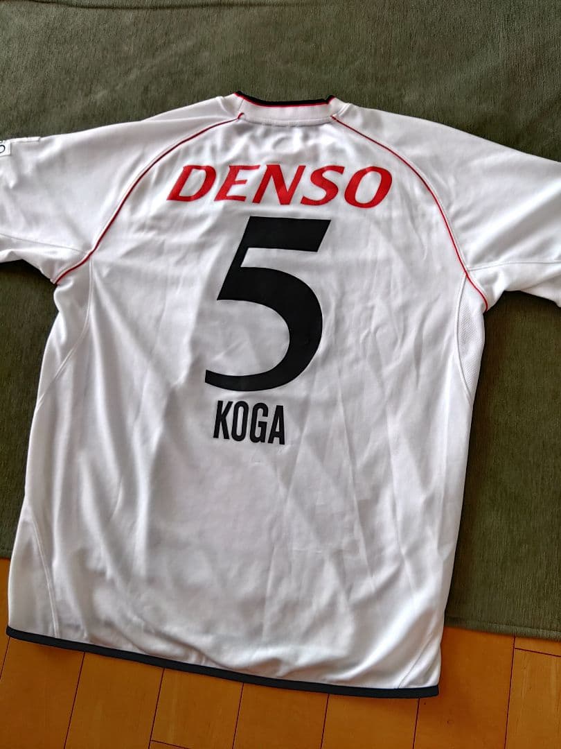 03/04名古屋グランパスAユニフォーム支給品No.5古賀サイン入り実使用