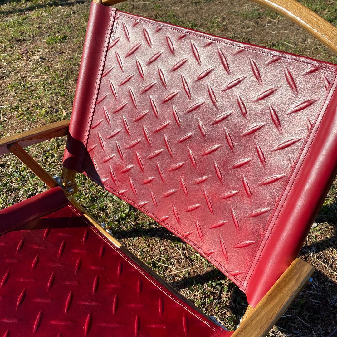 カーミットチェア用レザーシート　レッド系