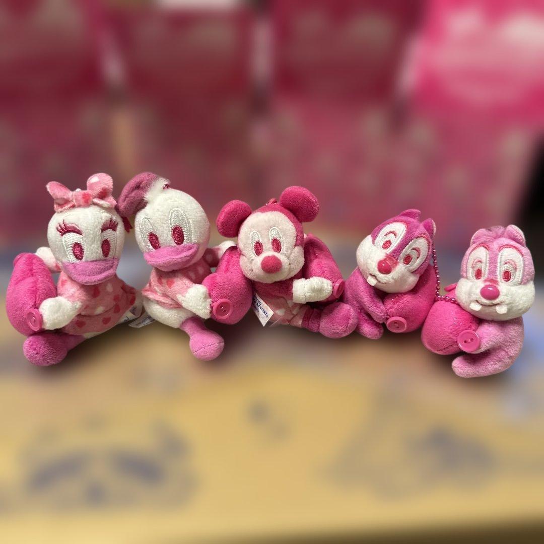 ミニーマウス ぬいぐるみ 東京ディズニーランド 5点セット ぬいぐるみチャーム