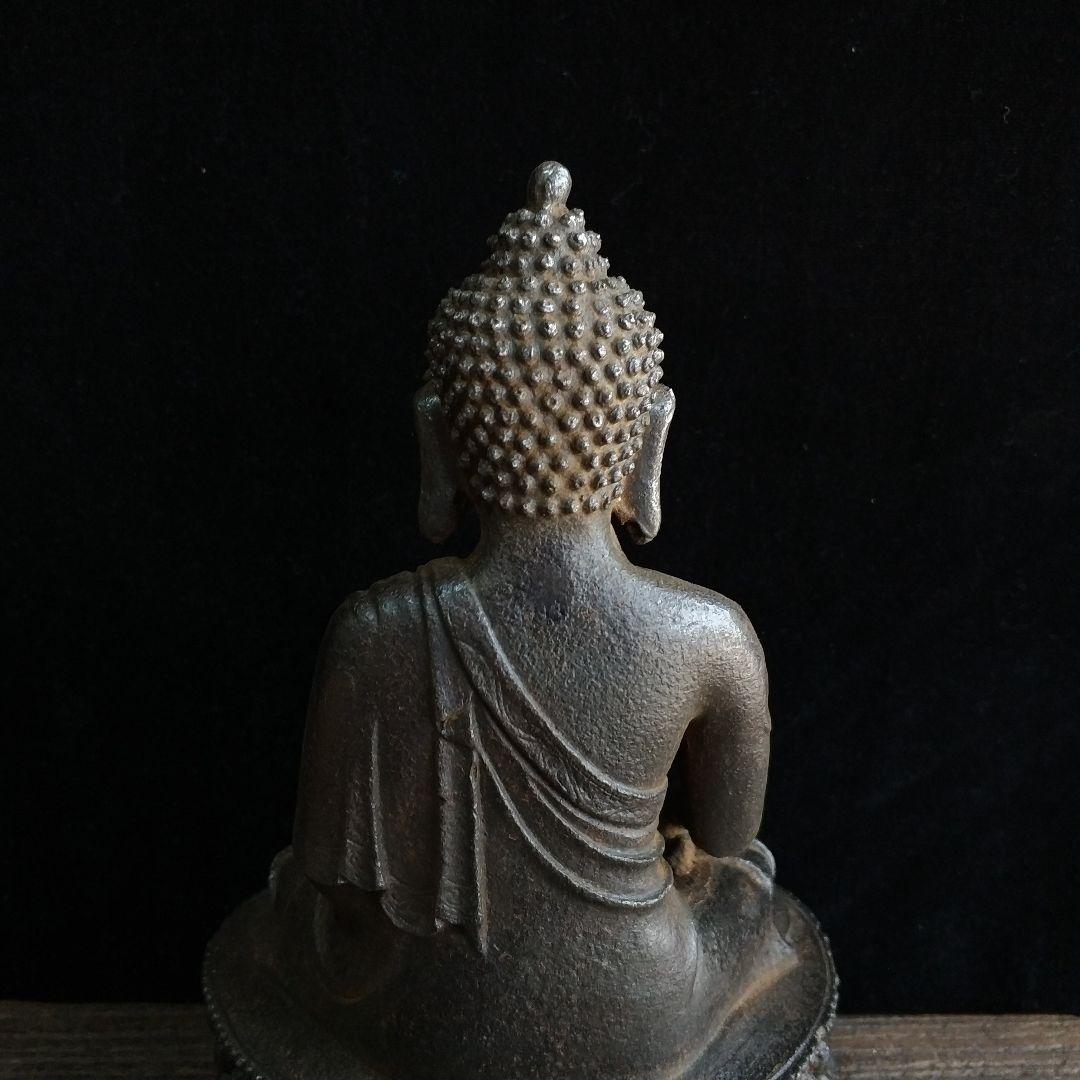 鉄器 鉄仏 釈迦牟尼坐像 工芸品 美術品 置物