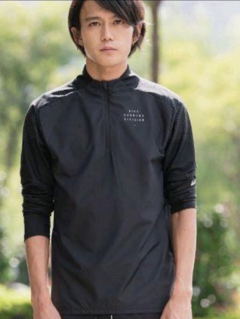 ナイキ 大迫傑着用 Lメンズ ハーフジップトップRUNNING DIVISION