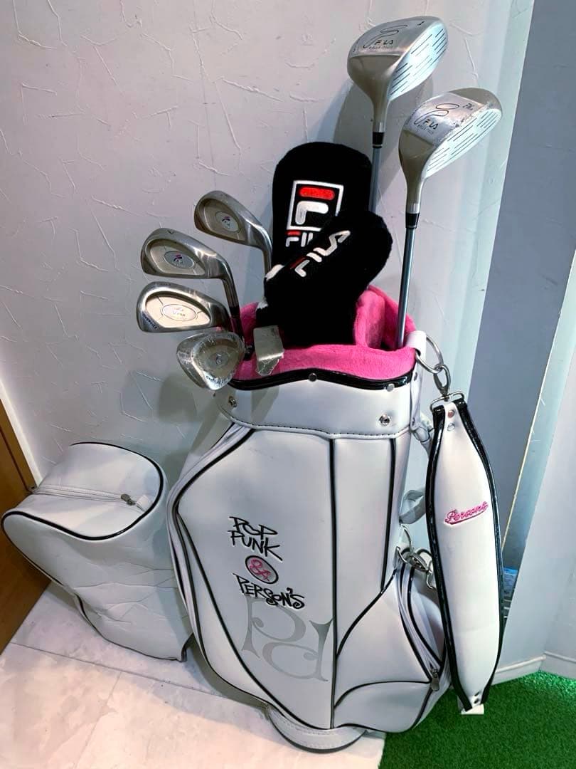 良品　未使用有り　レディースゴルフクラブ セット　フィラ　バッグ/パーソンズ