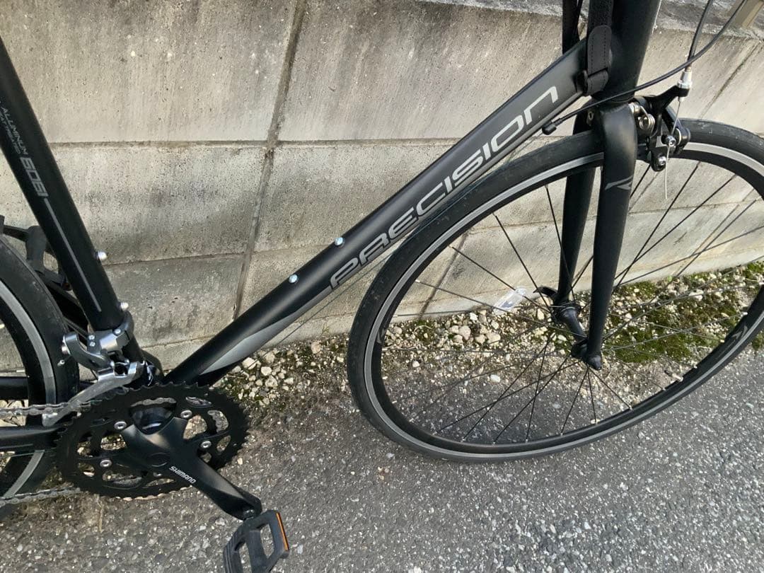 PRECISION ロードバイク ブラック/オレンジ