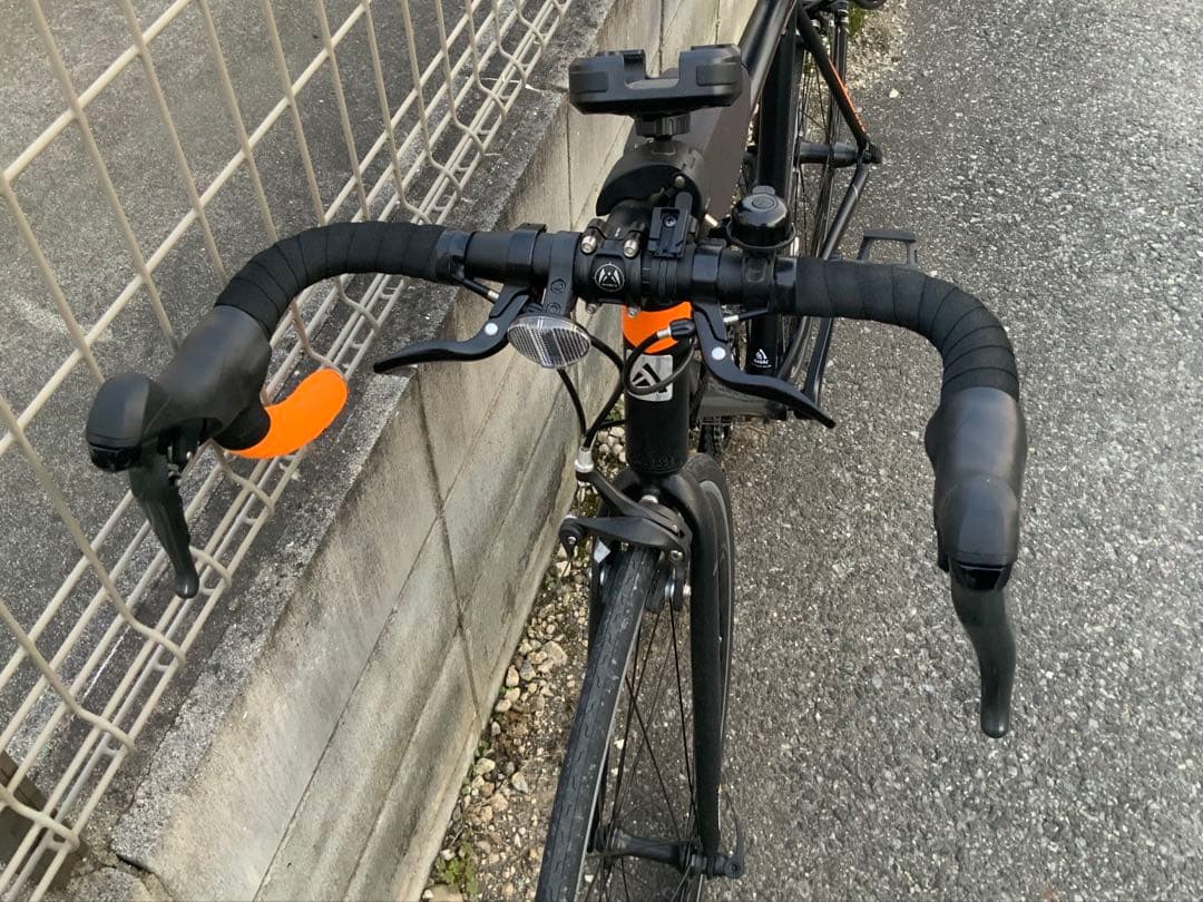 PRECISION ロードバイク ブラック/オレンジ