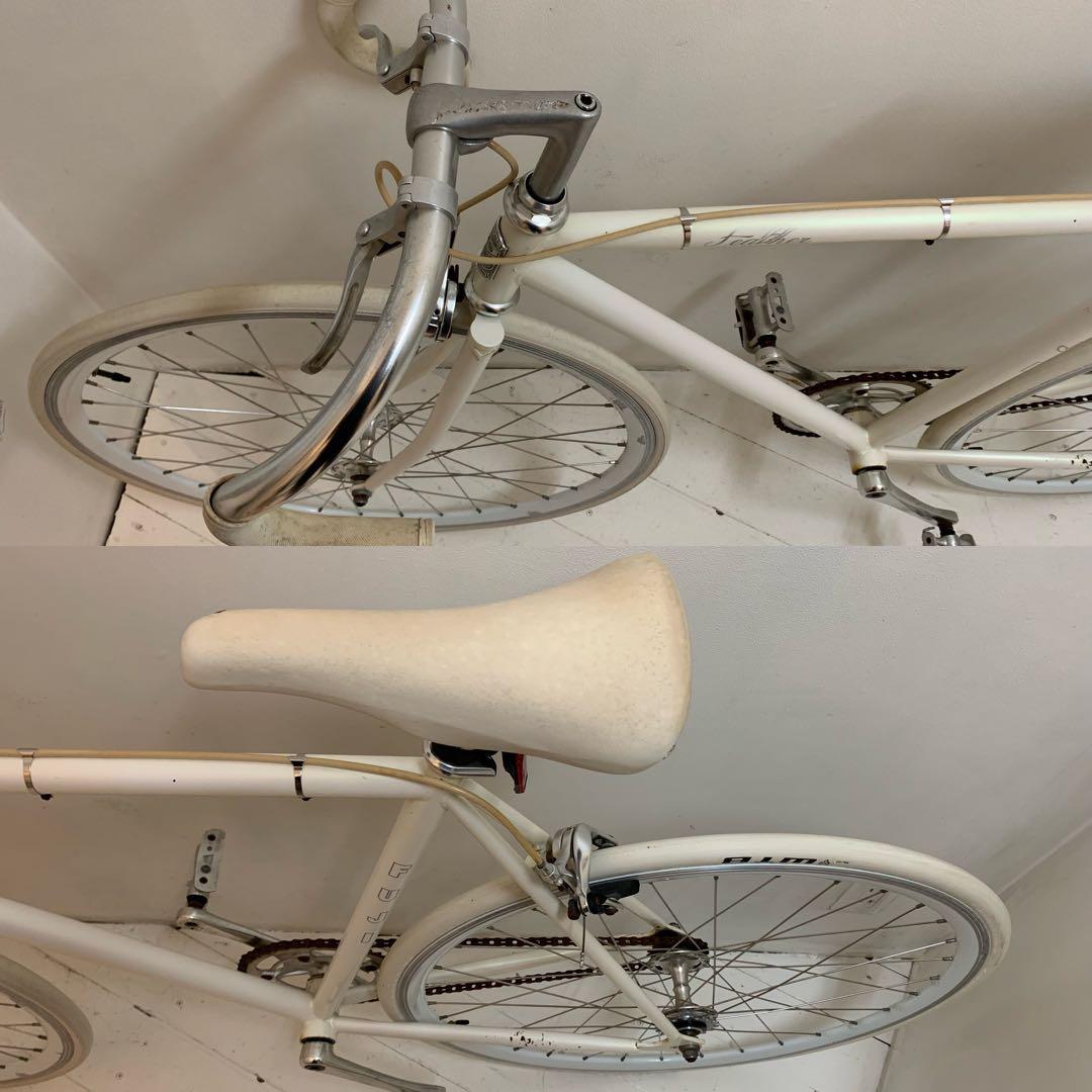 FUJI FEATHER フジ フェザー ピストバイク オーロラホワイト 54