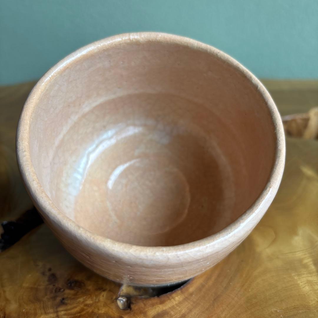 「兜画」楽入窯 吉村楽入 楽焼 五月兜 抹茶碗 茶道具 共箱(71)