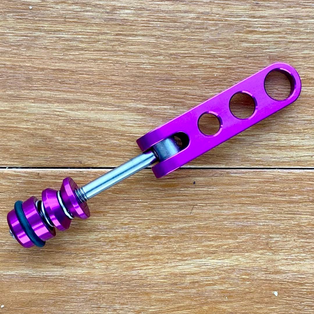 Ringleシートクランプ チタンシャフト パープル
