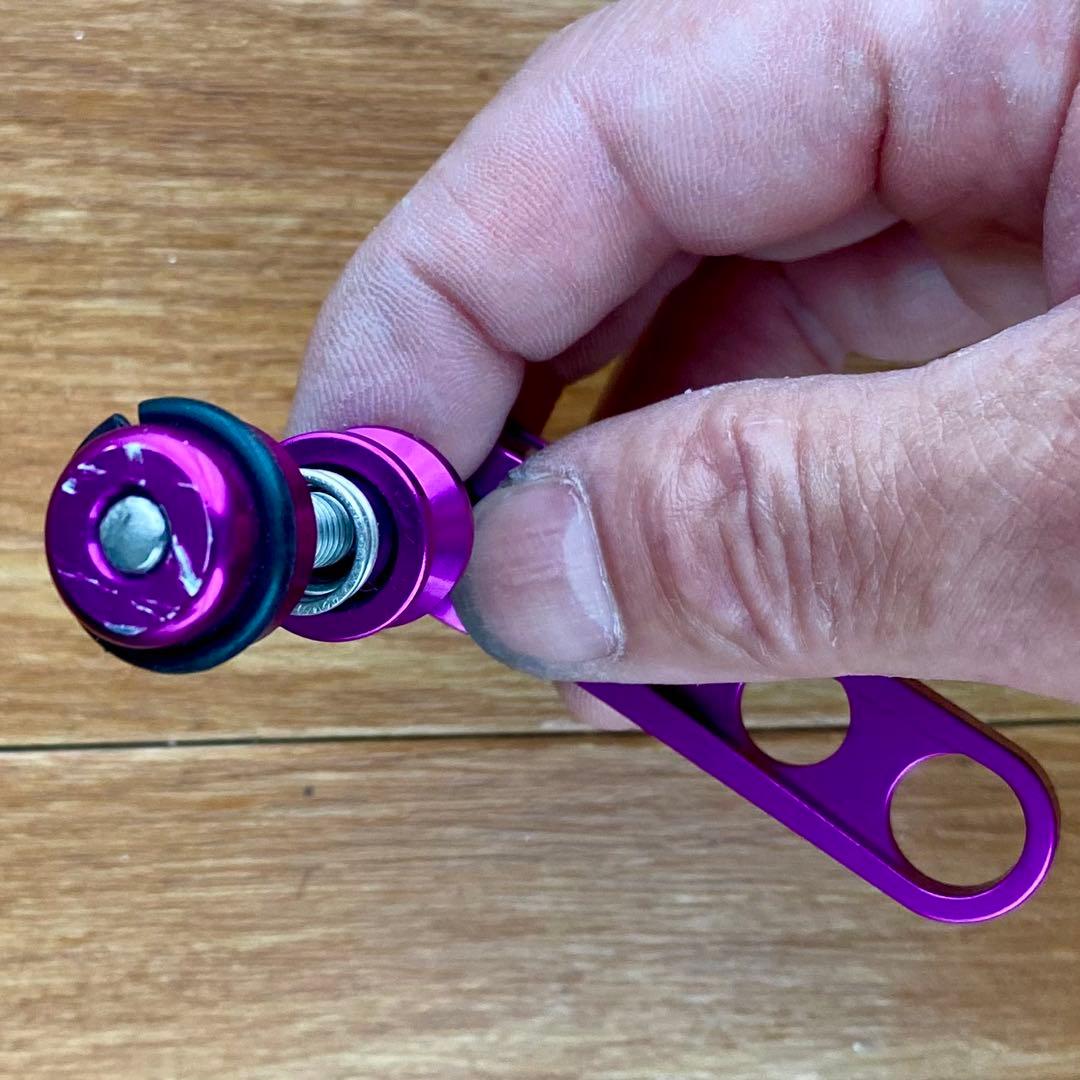 Ringleシートクランプ チタンシャフト パープル