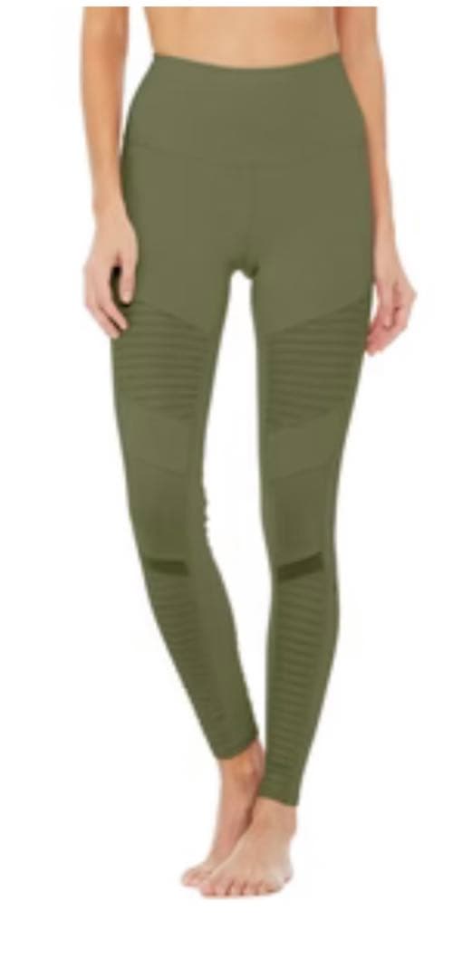 aloyogaアローヨガ/ハイウエストモトレギンス/ルルレモン ヨガ