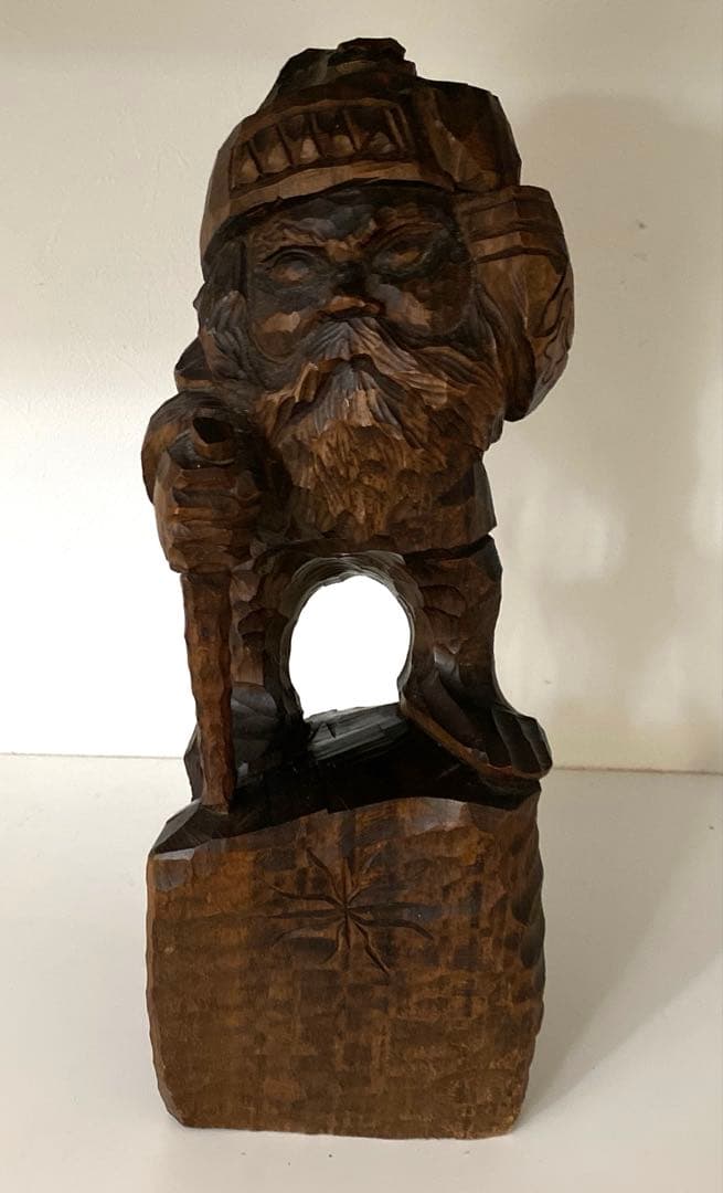 木彫り　アイヌ　ビッキ作