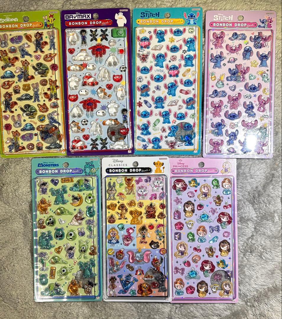 ★24時間以内発送 正規品 ディズニー ボンボンドロップシール 第2弾 7種②★